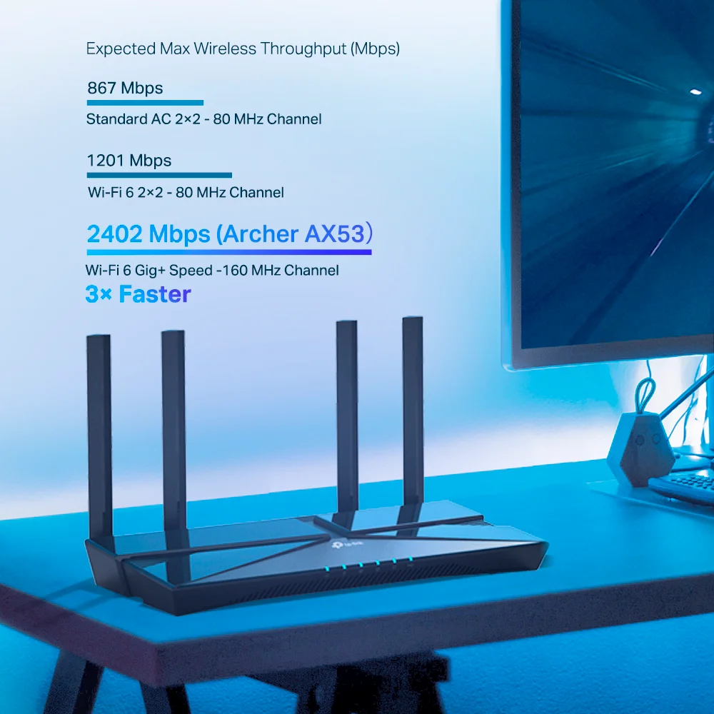 Router Wi-Fi TP-Link Archer AX53 | AX3000 Dual Band Gigabit Wi-Fi 6 Router