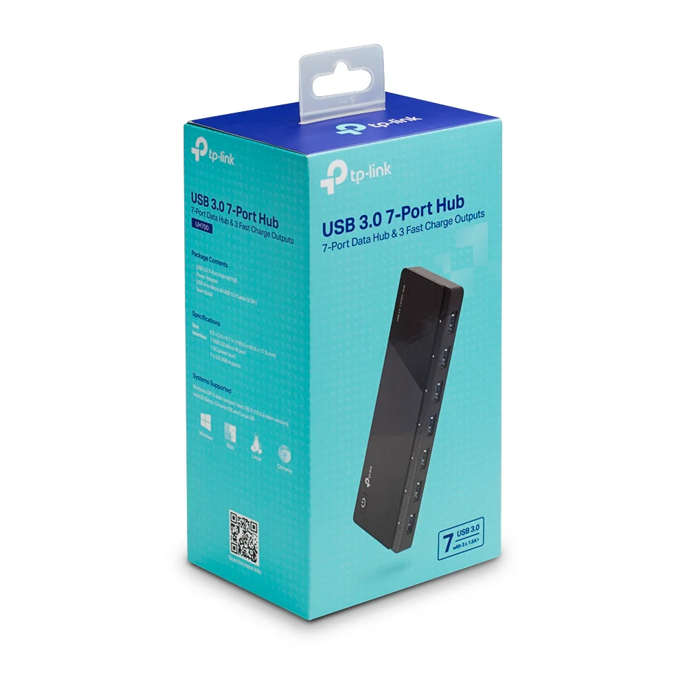Hub/adaptador USB TP-Link UH700 | USB 3.0 7-Port Hub