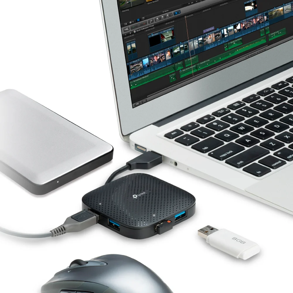 Hub/adaptador USB TP-Link UH400 | USB 3.0 4-Port Portable Hub