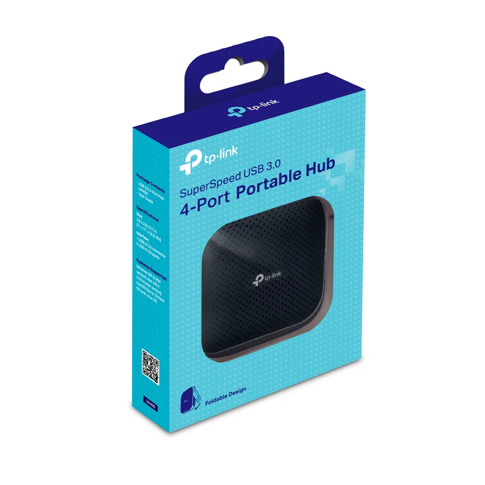 Hub/adaptador USB TP-Link UH400 | USB 3.0 4-Port Portable Hub