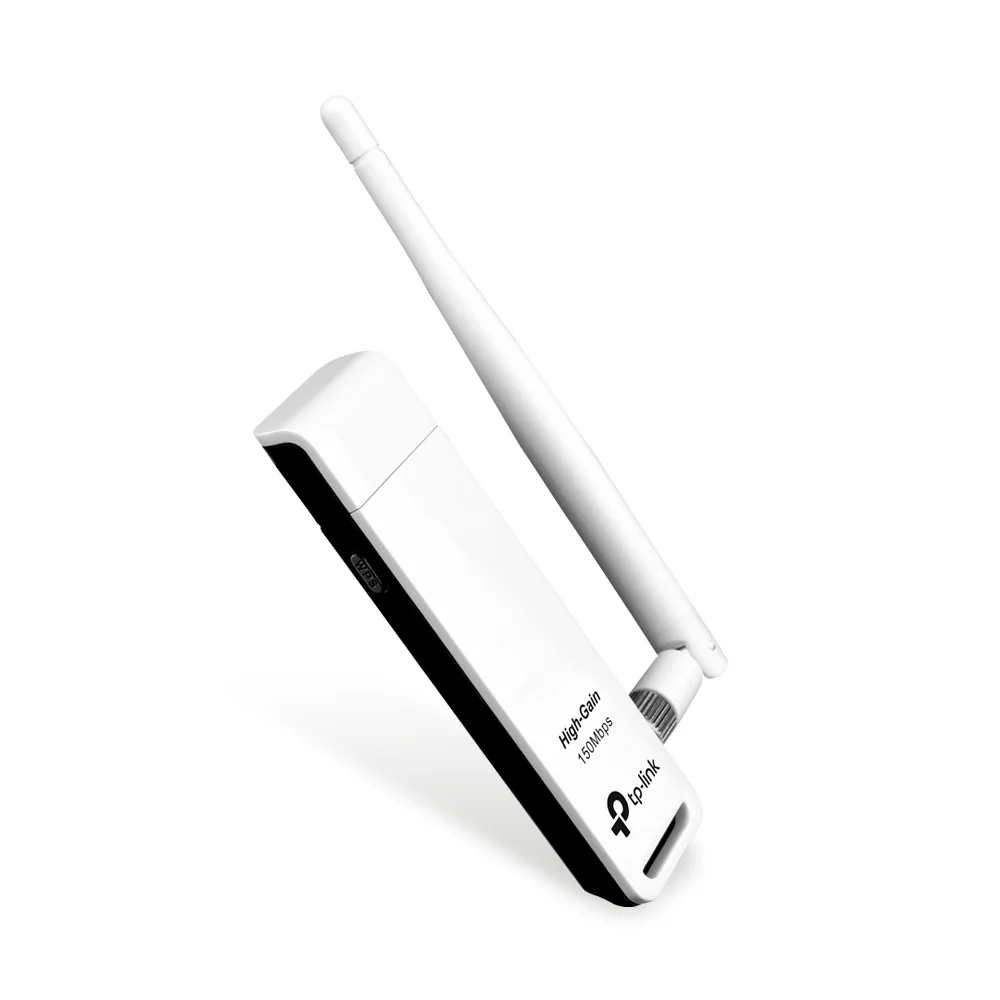 Adaptador Wi-Fi USB de alta ganancia TP-Link TL-WN722N | Adaptador USB Inalámbrico de Alta Sensibilidad a 150 Mbps