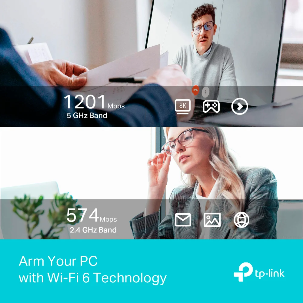Adaptador Wi-Fi USB de alta ganancia TP-Link Archer TX35U Plus | AX1800 High Gain Wireless USB Adapter