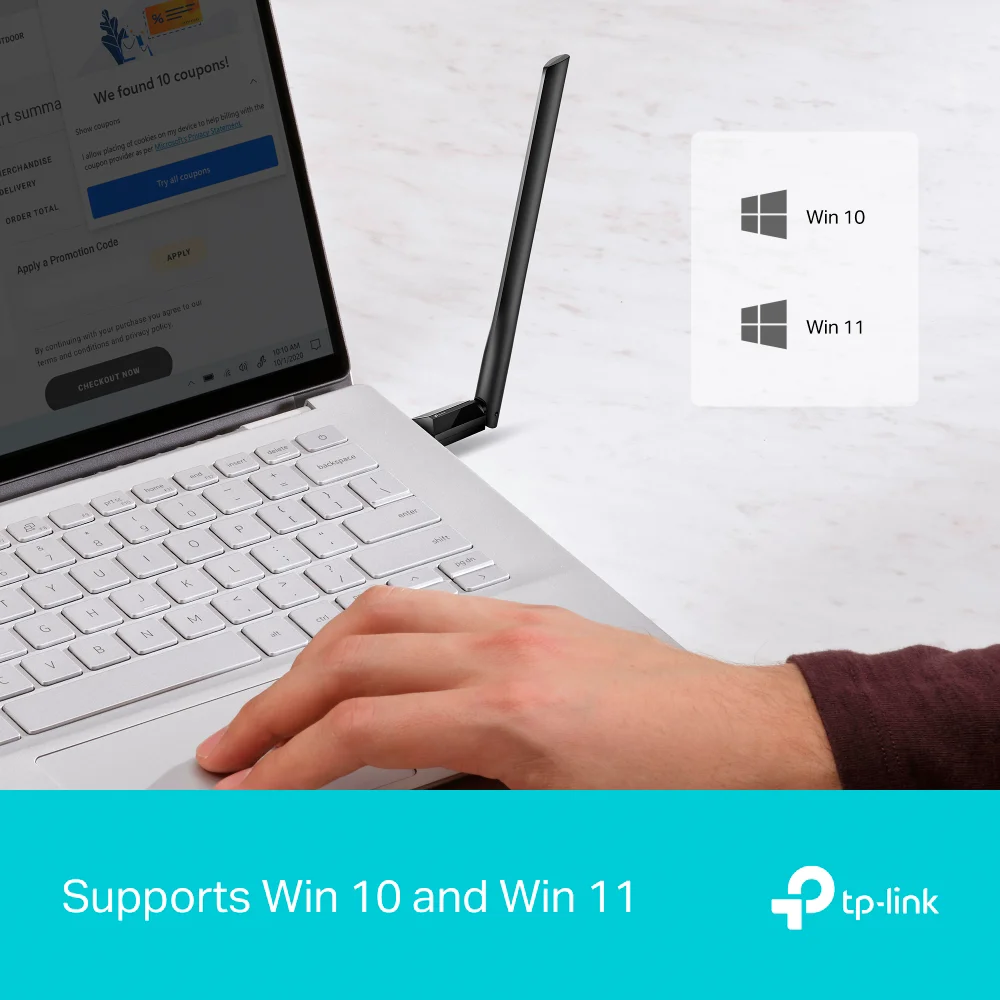 Adaptador Wi-Fi USB de alta ganancia TP-Link Archer TX35U Plus | AX1800 High Gain Wireless USB Adapter