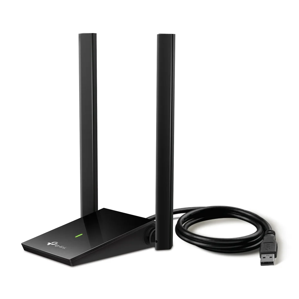 Adaptador Wi-Fi USB de alta ganancia TP-Link Archer T4U Plus | Adaptador USB inalámbrico AC1300 de alta ganancia y antenas duales