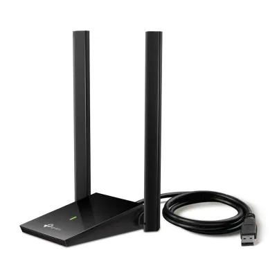 Adaptador Wi-Fi USB de alta ganancia TP-Link Archer T4U Plus | Adaptador USB inalámbrico AC1300 de alta ganancia y antenas duales