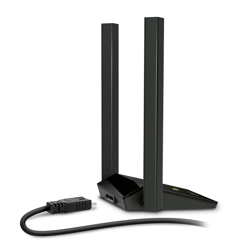 Adaptador Wi-Fi USB de alta ganancia TP-Link Archer T4U Plus | Adaptador USB inalámbrico AC1300 de alta ganancia y antenas duales