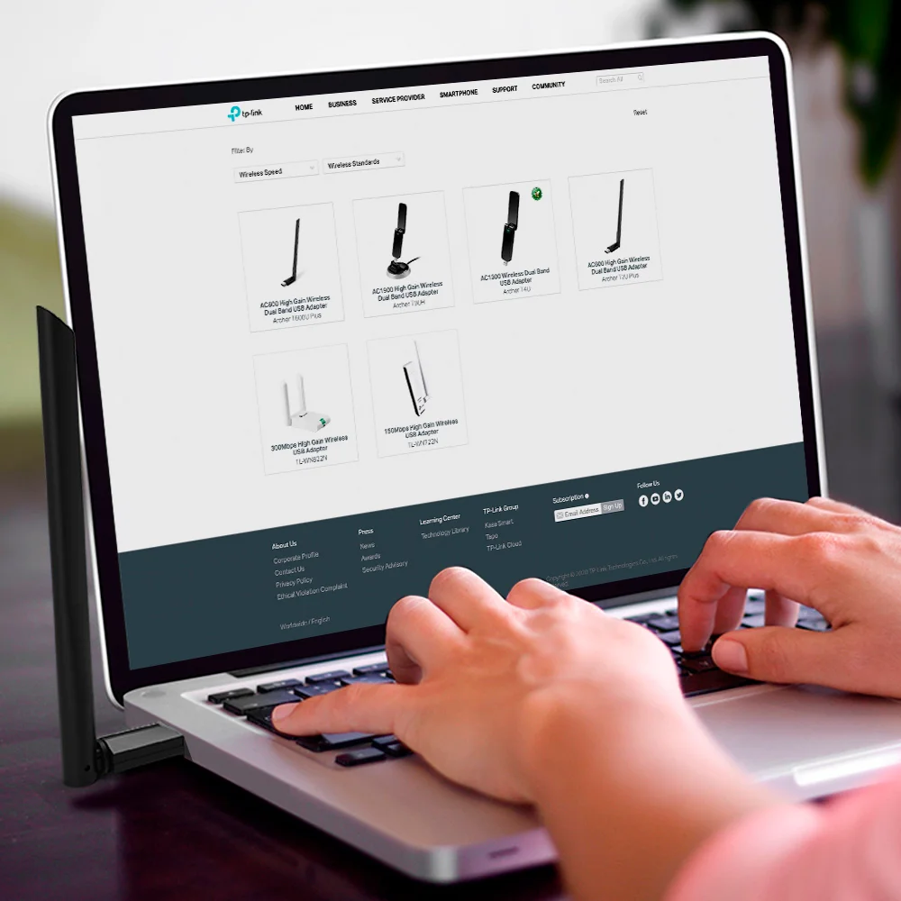 Adaptador Wi-Fi USB de alta ganancia TP-Link Archer T3U Plus | Adaptador USB Inalámbrico Banda Dual AC1300 Alta Ganancia