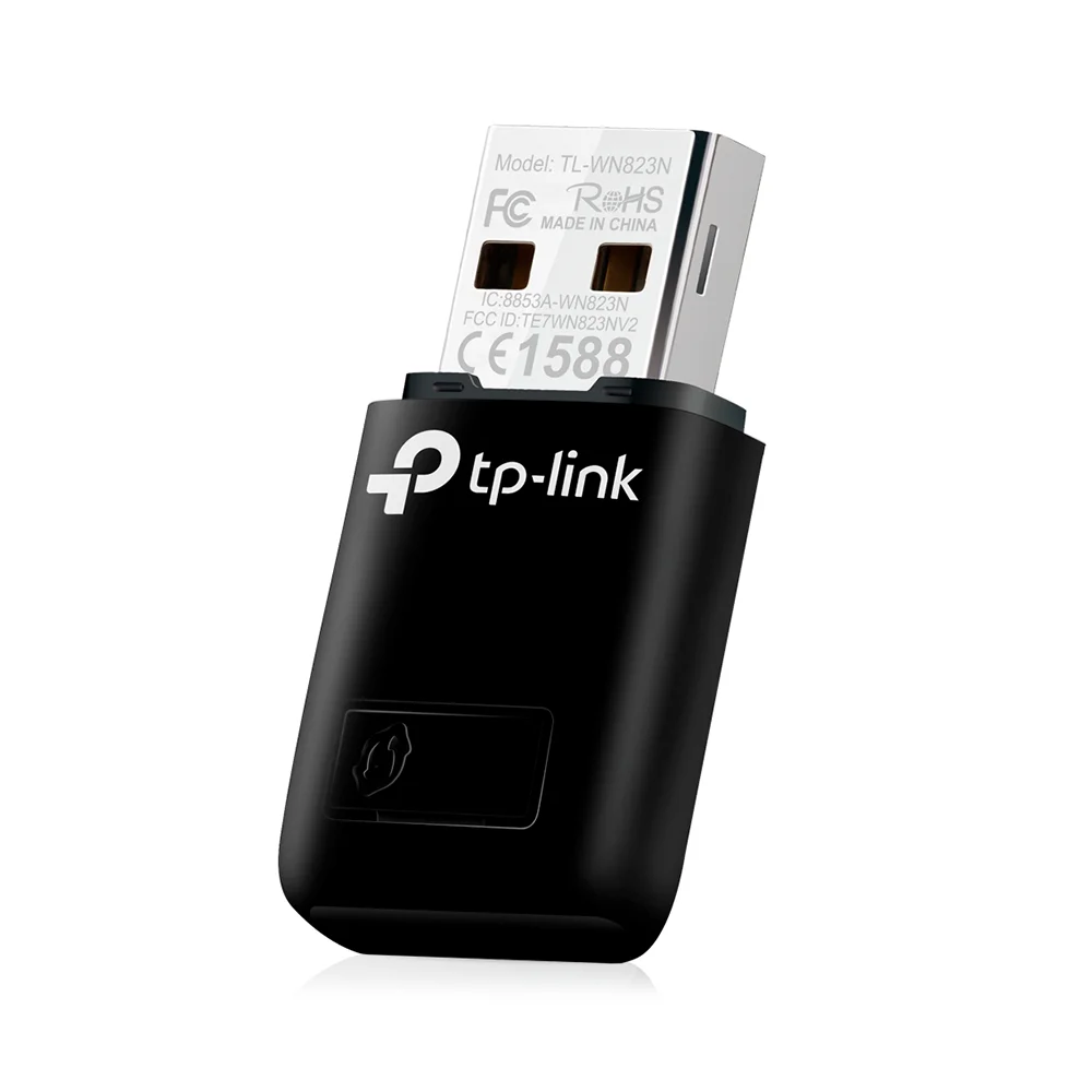 Adaptador Wi-Fi USB TP-Link TL-WN823N | Mini Adaptador USB Inalámbrico N 300Mbps