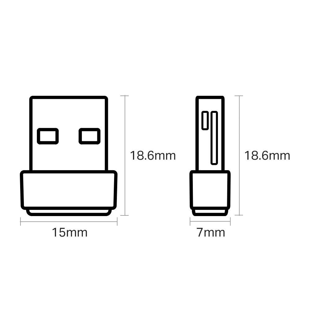 Adaptador Wi-Fi USB TP-Link Archer T2U Nano | AC600 Nano Wireless USB Adapter