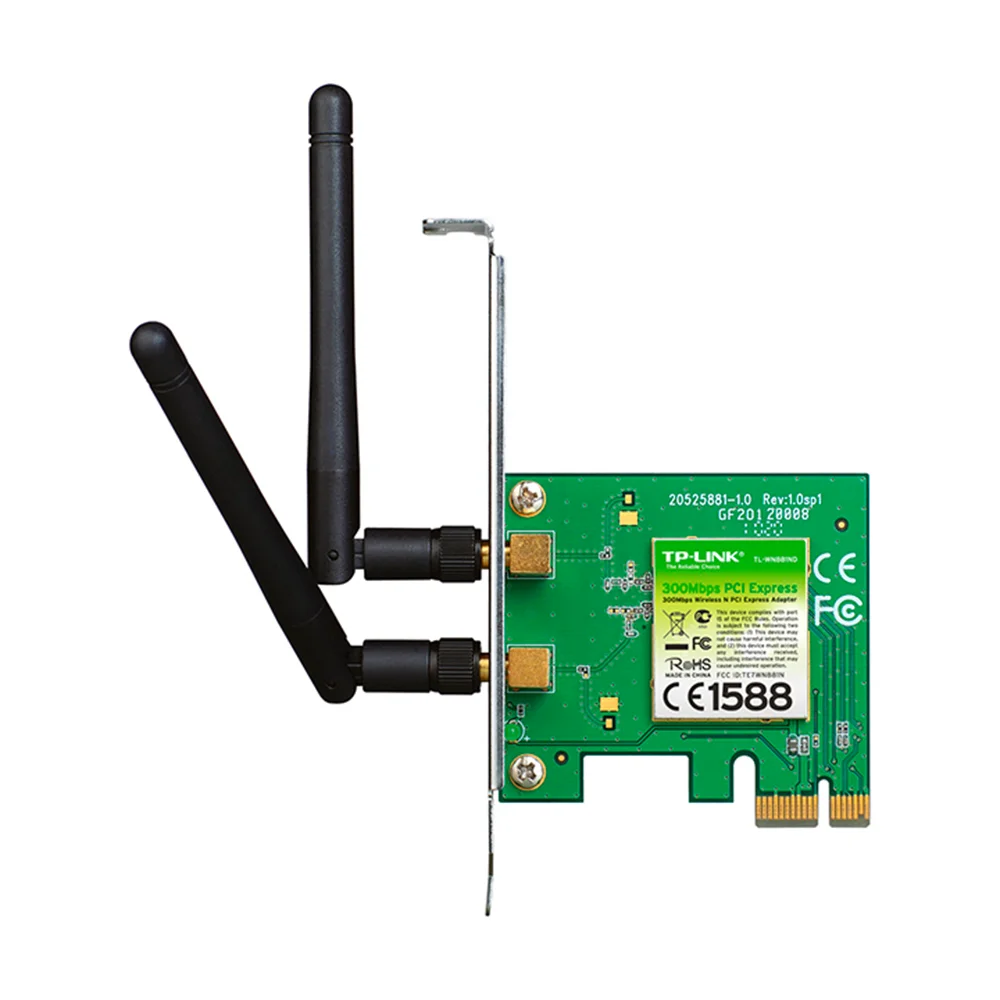 Adaptador Wi-Fi PCIe TP-Link TL-WN881ND | Adaptador Inalámbrico PCI Express N 300Mbps