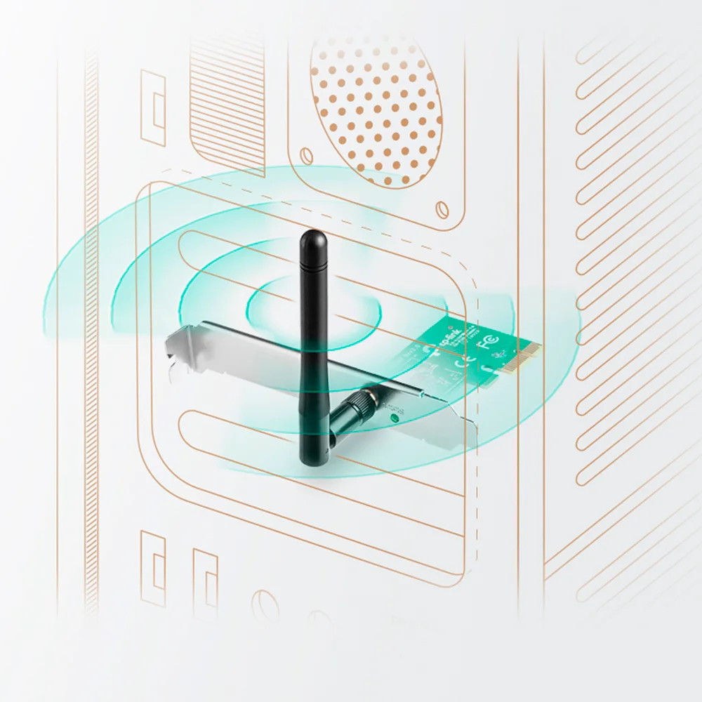 Adaptador Wi-Fi PCIe TP-Link TL-WN781ND | Adaptador Inalámbrico PCI Express N 150Mbps