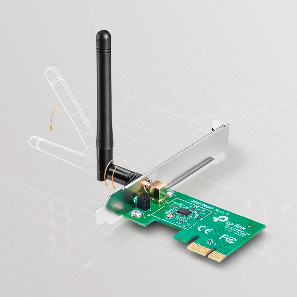 Adaptador Wi-Fi PCIe TP-Link TL-WN781ND | Adaptador Inalámbrico PCI Express N 150Mbps