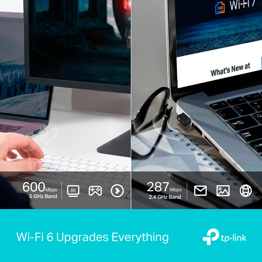 Adaptador Wi-Fi/Bluetooth USB TP-Link Archer TX10UB Nano | AX900 Nano Wi-Fi 6 Bluetooth 5.3 USB Adapter
