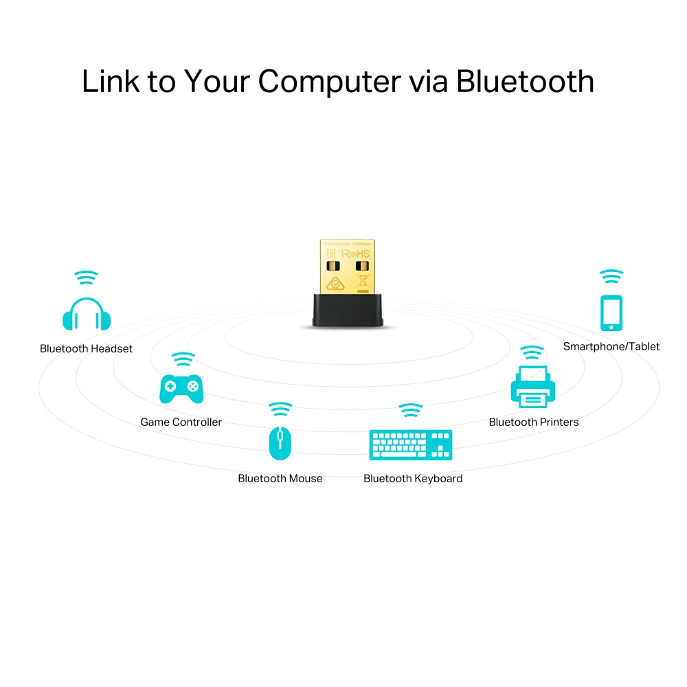Adaptador Wi-Fi/Bluetooth USB TP-Link Archer T2UB Nano | AC600 Nano Wi-Fi Bluetooth 4.2 USB Adapter
