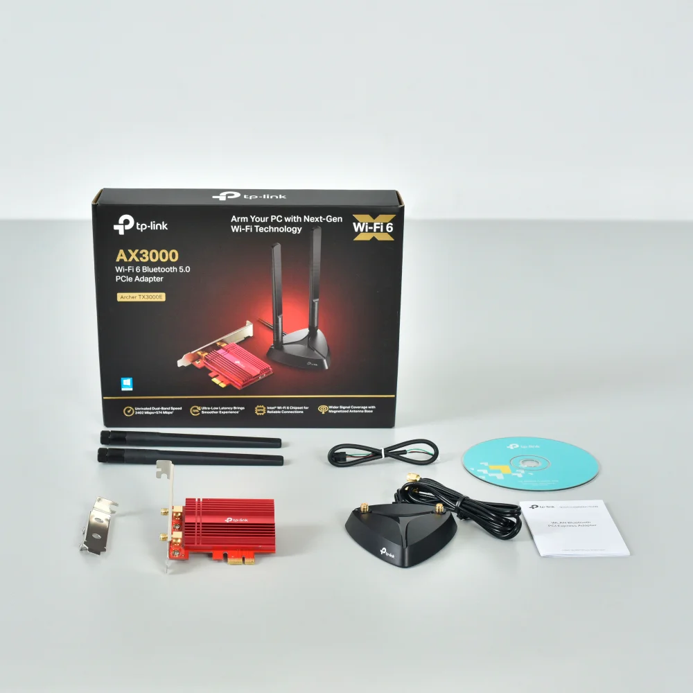 Adaptador Wi-Fi/Bluetooth PCIe TP-Link Archer TX3000E | Adaptador PCIe AX3000 Wi-Fi 6 Bluetooth 5.0