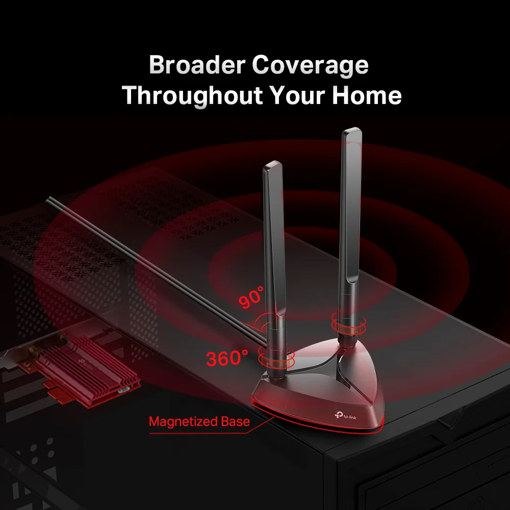 Adaptador Wi-Fi/Bluetooth PCIe TP-Link Archer TX3000E | Adaptador PCIe AX3000 Wi-Fi 6 Bluetooth 5.0