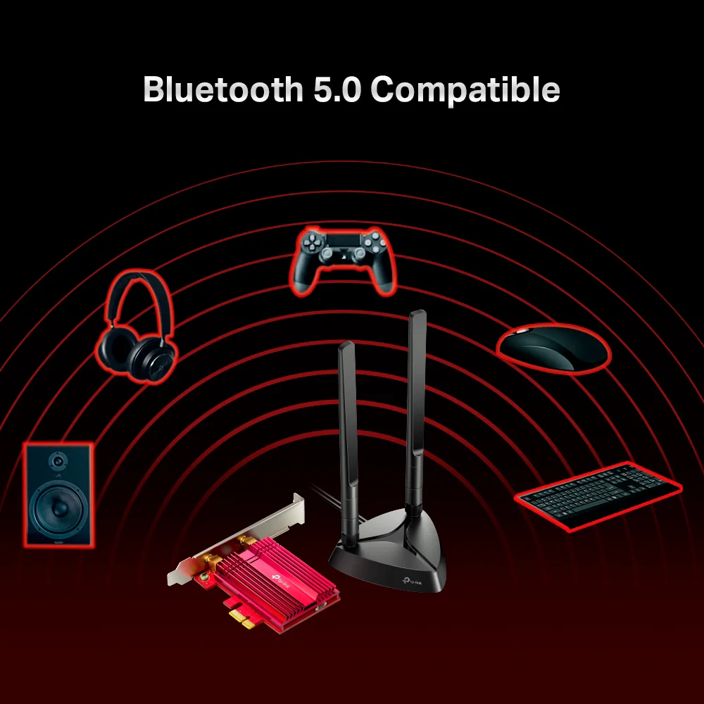 Adaptador Wi-Fi/Bluetooth PCIe TP-Link Archer TX3000E | Adaptador PCIe AX3000 Wi-Fi 6 Bluetooth 5.0