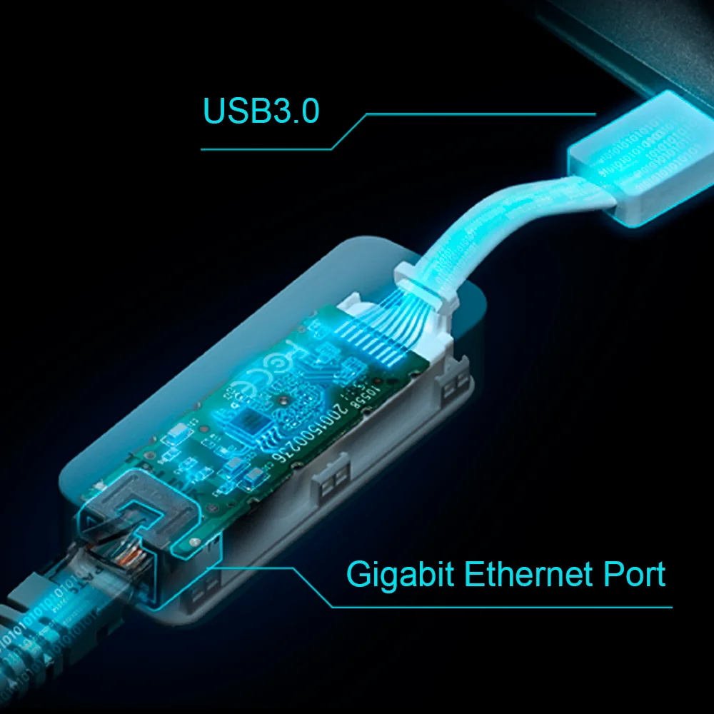 Adaptador Ethernet USB TP-Link UE300 | USB 3.0 Para Adaptador Gigabit con red Ethernet
