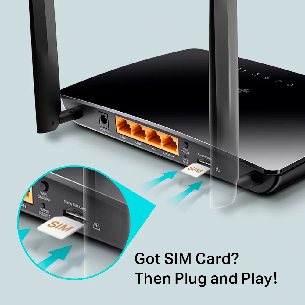 Router 4G LTE Wi-Fi TP-Link TL-MR6400-PCL | 300 Mbps Wireless N 4G LTE Router