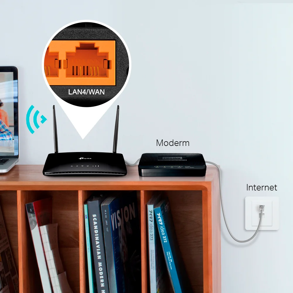 Router 4G LTE Wi-Fi TP-Link TL-MR6400-PCL | 300 Mbps Wireless N 4G LTE Router