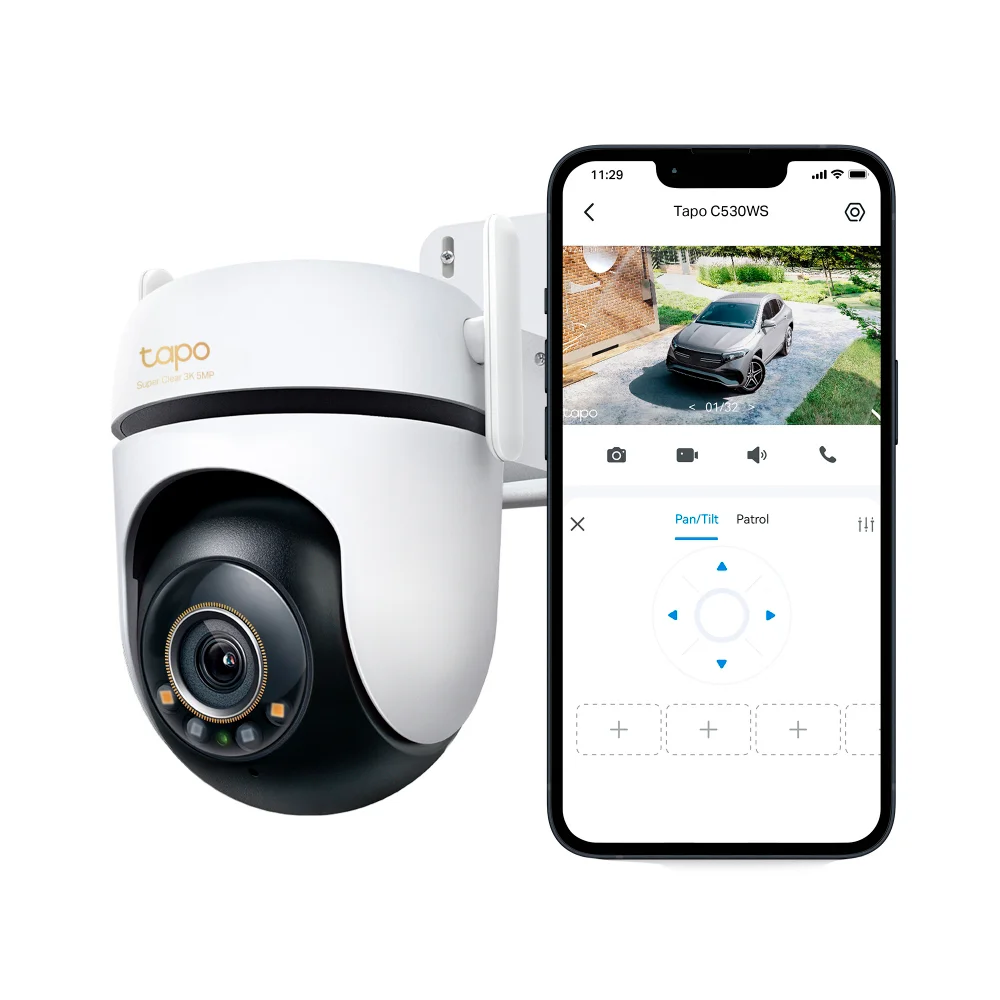 Cámara de seguridad Wi-Fi TP-Link Tapo C530WS | Outdoor Pan/Tilt Security Wi-Fi Camera