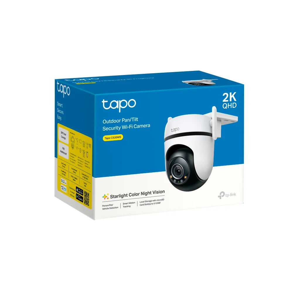 Cámara de seguridad Wi-Fi TP-Link Tapo C520WS | Outdoor Pan/Tilt Security Wi-Fi- Camera
