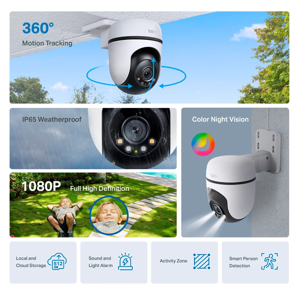 Cámara de seguridad Wi-Fi TP-Link Tapo C500 | Outdoor Pan/Tilt Security WiFi Camera