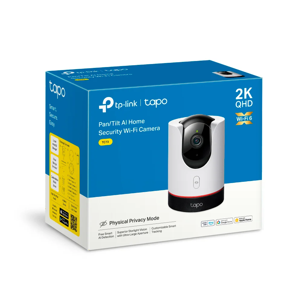 Cámara de seguridad Wi-Fi TP-Link Tapo C225-PCL | Pan/Tilt AI Home Security Wi-Fi Camera