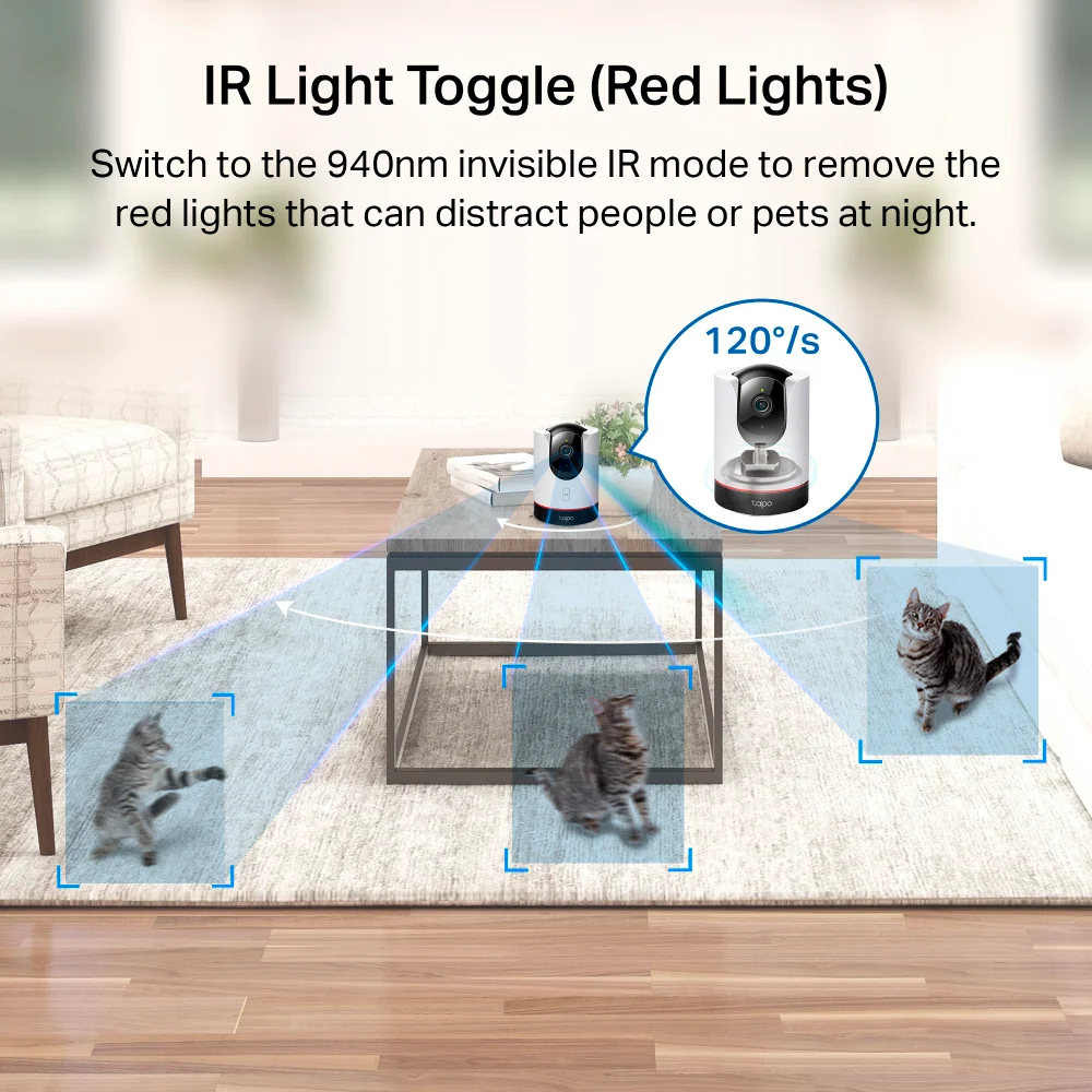 Cámara de seguridad Wi-Fi TP-Link Tapo C225-PCL | Pan/Tilt AI Home Security Wi-Fi Camera
