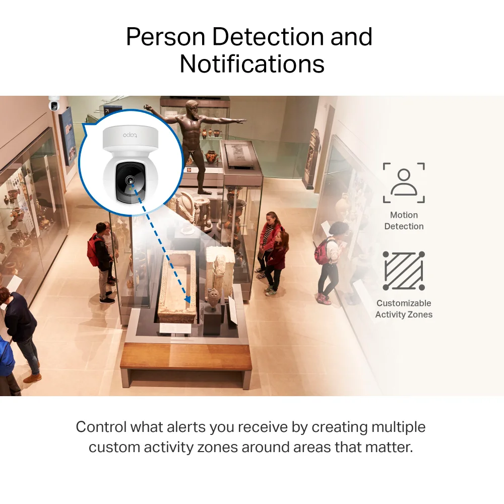 Cámara de seguridad Wi-Fi TP-Link Tapo C212 | Pan/Tilt Home Security Wi-Fi Camera