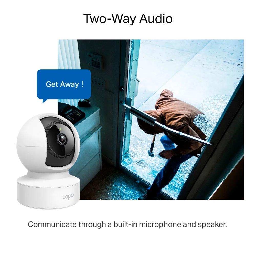 Cámara de seguridad Wi-Fi TP-Link Tapo C212 | Pan/Tilt Home Security Wi-Fi Camera