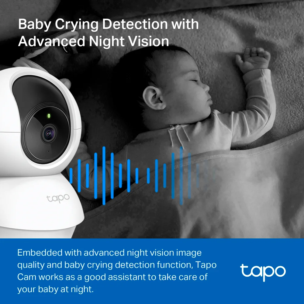Cámara de seguridad Wi-Fi TP-Link Tapo C200C | Pan/Tilt Home Security Wi-Fi Camera
