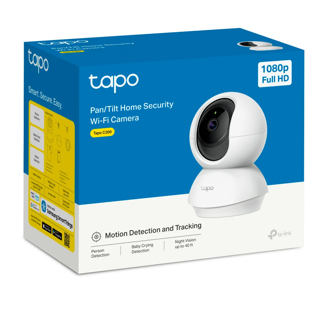 Cámara de seguridad Wi-Fi TP-Link Tapo C200C | Pan/Tilt Home Security Wi-Fi Camera