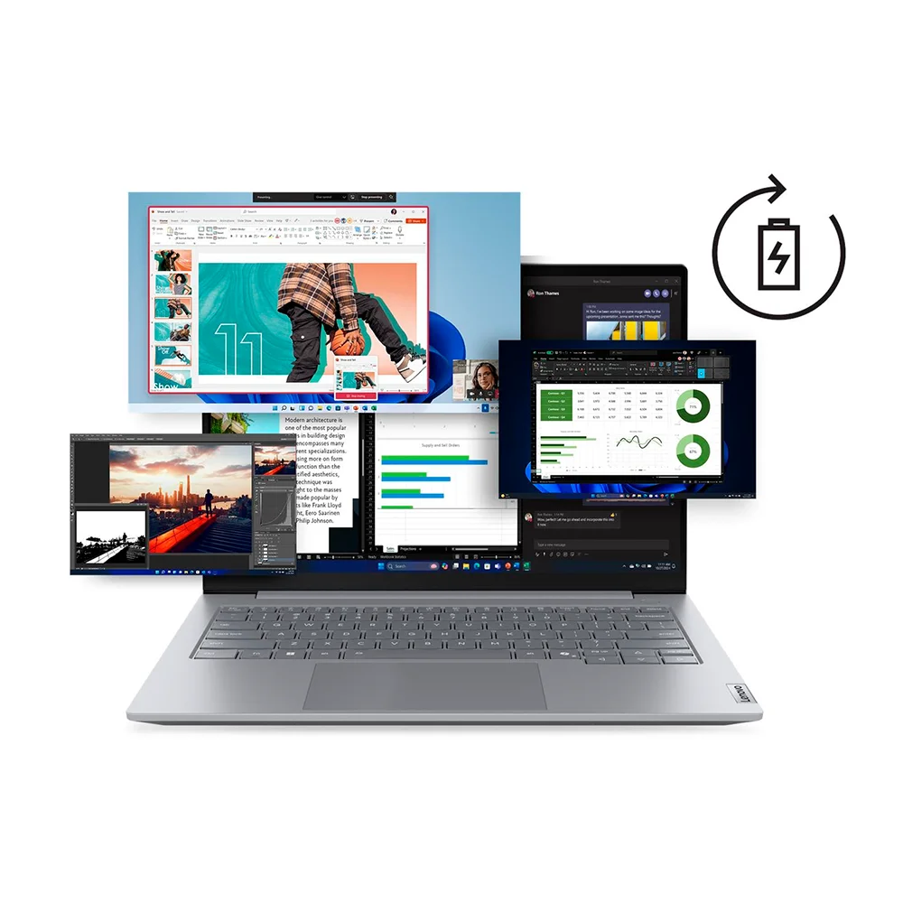 Laptop Lenovo ThinkBook 14 G8 14" – Core Ultra 7 255H + Intel Arc 140T | 16GB RAM | 512GB SSD - 21SJ00B1LM