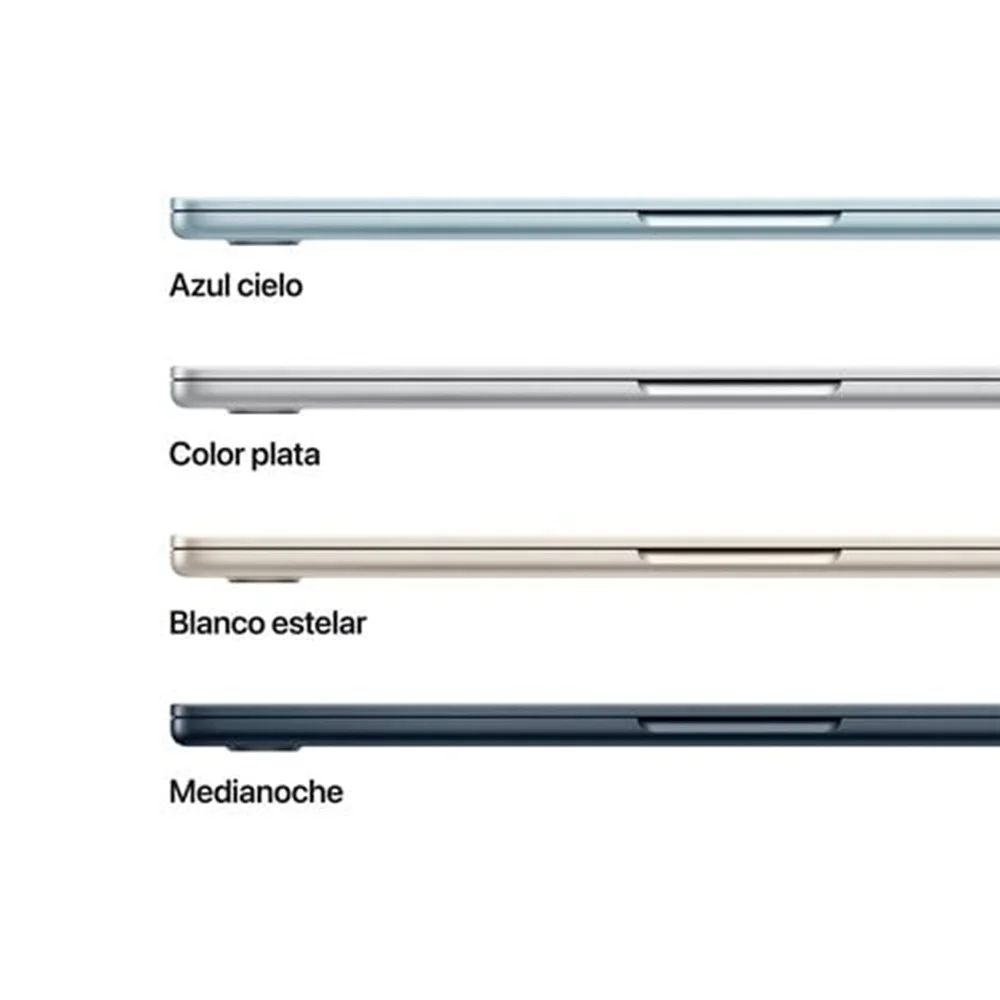 Laptop Apple MacBook Air 13.6" Liquid Retina, Chip M5 10 núcleos, 16GB, 512GB SSD, Plata, macOS Tahoe - MDH74E/A