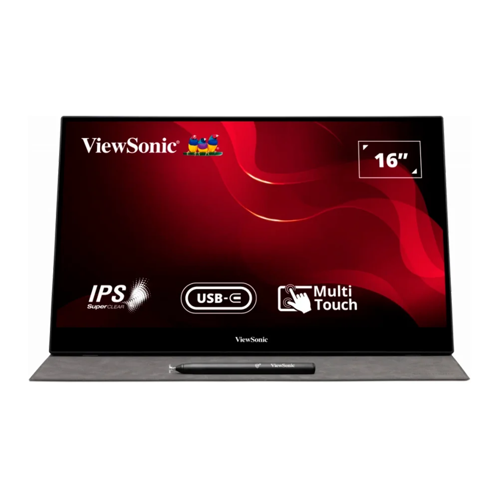 Monitor Portátil Táctil ViewSonic TD1655 | 15.6" Full HD IPS | USB-C | Mini HDMI