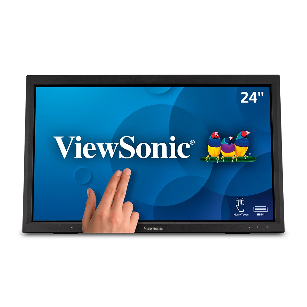 Monitor Táctil ViewSonic TD2423D | 24" Full HD | IR 10 puntos | HDMI VGA DisplayPort