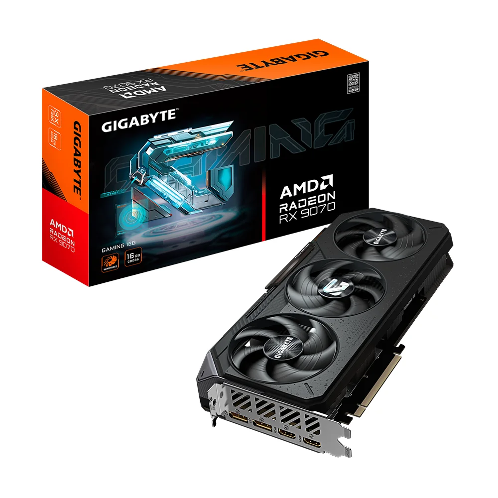 Tarjeta Gráfica Gigabyte Radeon™ RX 9070 GAMING 16G | 16GB GDDR6 | 256 bit | PCI-E 5.0