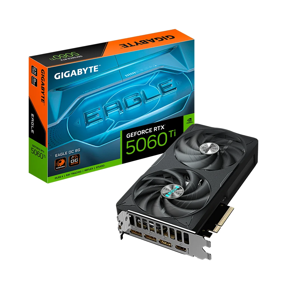 Tarjeta Gráfica Gigabyte GeForce RTX™ 5060 Ti EAGLE OC 8G | 8 GB GDDR7 | 128 bit | PCI-E 5.0