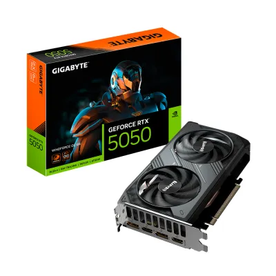 Tarjeta Gráfica Gigabyte GeForce RTX™ 5050 WINDFORCE OC 8G | 8 GB GDDR6 | 128 bit | PCI-E 5.0