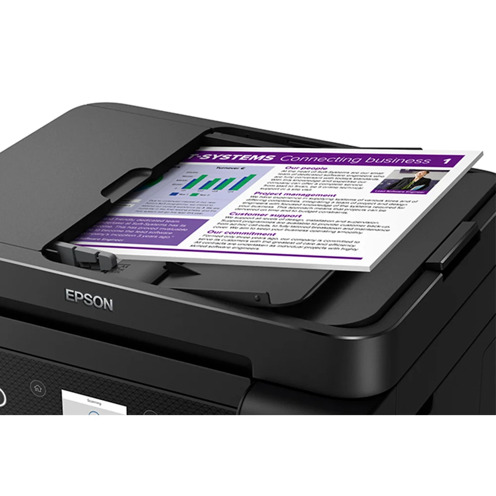 Impresora Multifuncional Epson EcoTank L6270 (C11CJ61301) | Inyección de Tinta Color A4 | 33 ppm | Dúplex automático | Wi-Fi, Ethernet, USB