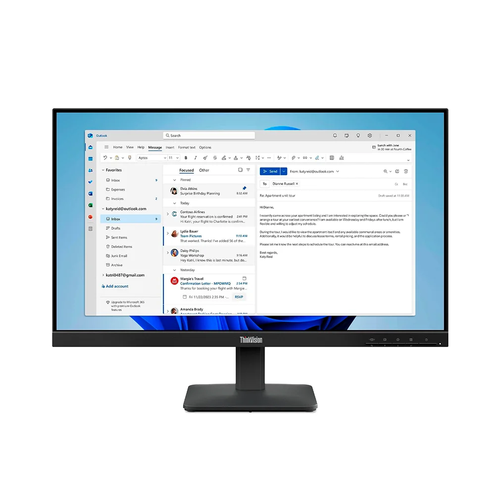 Lenovo ThinkVision S24-4e 23.8" FHD IPS 100Hz Monitor HDMI/VGA - 64B5KAR1LA