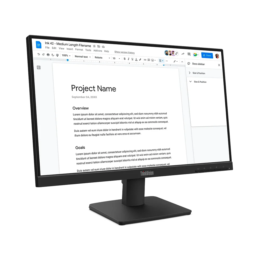 Lenovo ThinkVision S22-4e 21.5" FHD IPS 100Hz Monitor HDMI/VGA - 64CBKAR6LA