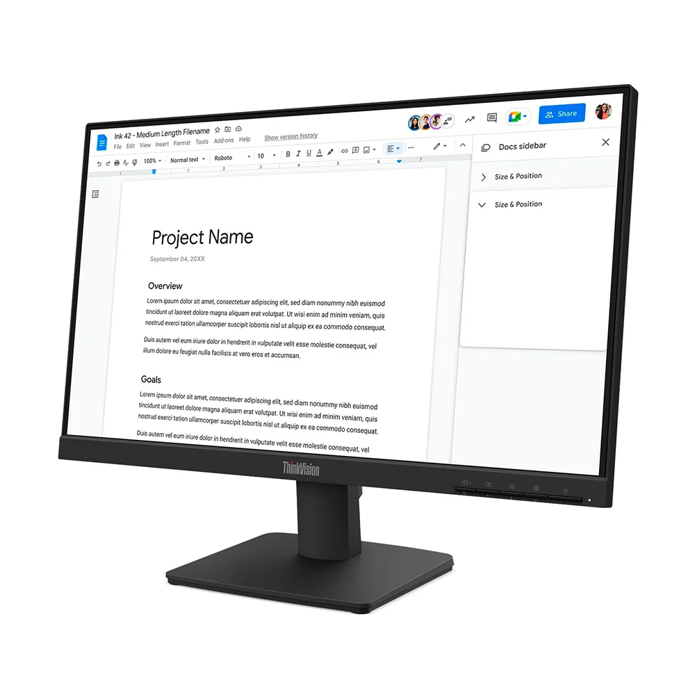 Lenovo ThinkVision S22-4e 21.5" FHD IPS 100Hz Monitor HDMI/VGA - 64CBKAR6LA
