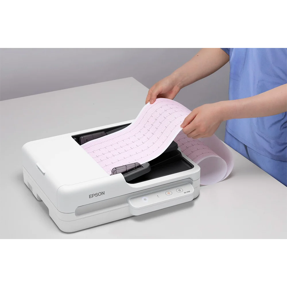 ​Epson DS-1730 (B11B273201) | Escáner Dúplex Color A4 Cama Plana + ADF | 30 ppm / 60 ipm | ADF 60 hojas | 600 x 1200 dpi