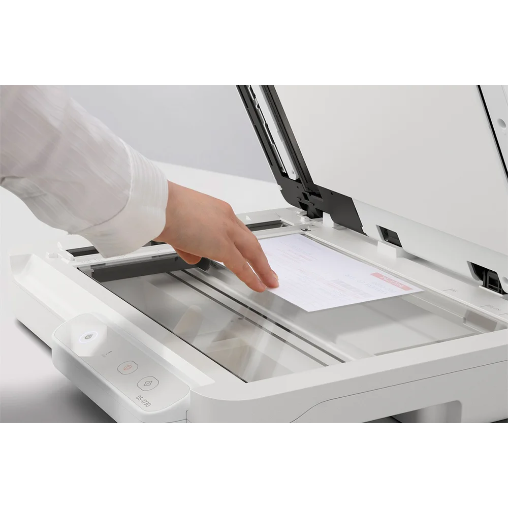 ​Epson DS-1730 (B11B273201) | Escáner Dúplex Color A4 Cama Plana + ADF | 30 ppm / 60 ipm | ADF 60 hojas | 600 x 1200 dpi