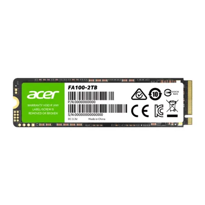 SSD Acer FA100 | 1TB | M.2 2280 | PCIe Gen3x4 | NVMe 1.4 | 3300 MB/s - BL-9BWWA-120