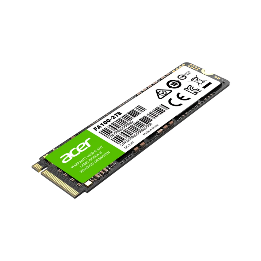 SSD Acer FA100 | 1TB | M.2 2280 | PCIe Gen3x4 | NVMe 1.4 | 3300 MB/s - BL-9BWWA-120