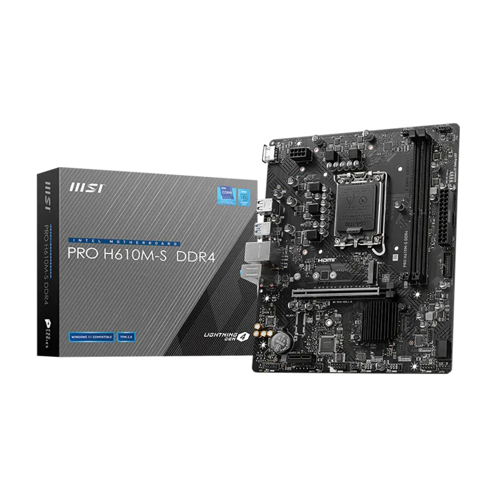 Placa Madre MSI PRO H610M-S DDR4 LGA1700 mATX - 911-7E44-013