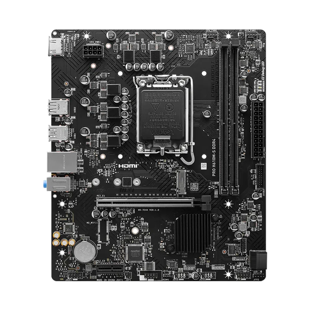 Placa Madre MSI PRO H610M-S DDR4 LGA1700 mATX - 911-7E44-013